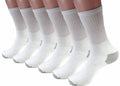 New 12 Pairs Mens White Solid Sports Crew Socks Cotton USA Long